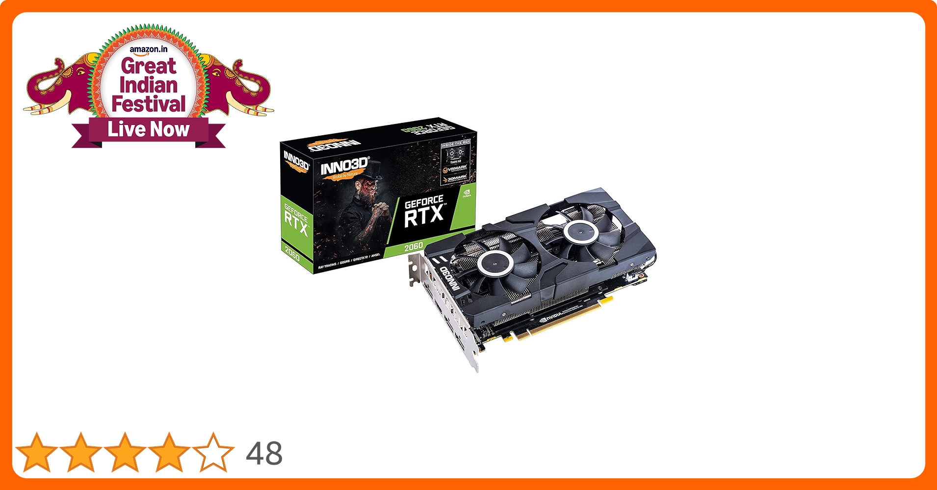 Amazon.in: Buy INNO3D GEFORCE RTX 2060 Twin X2 6Gb GDDR6